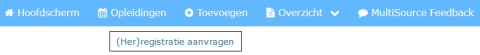 Herregistratie aanvragen